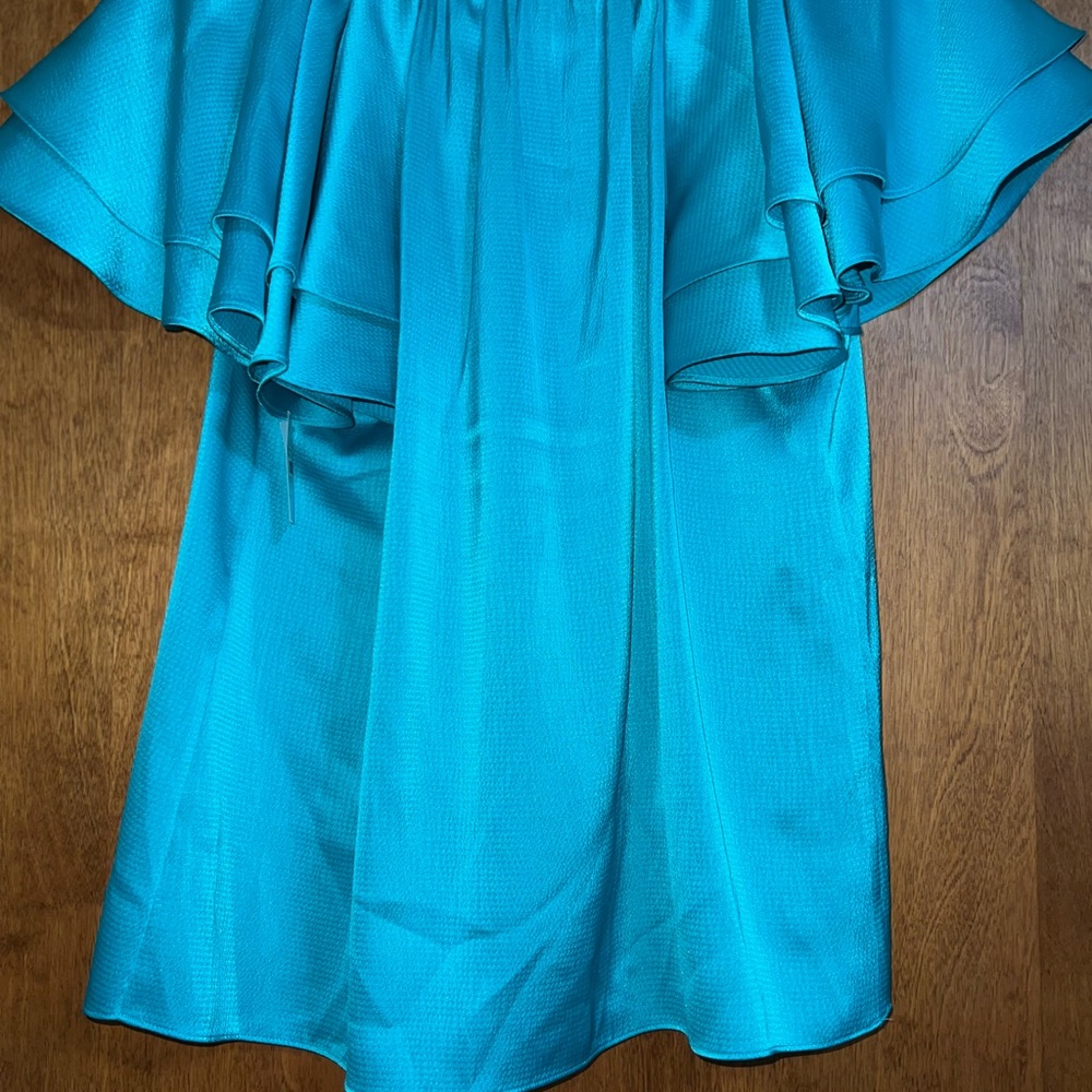 Trina Turk Turquoise Blouse - Picture 2 of 3
